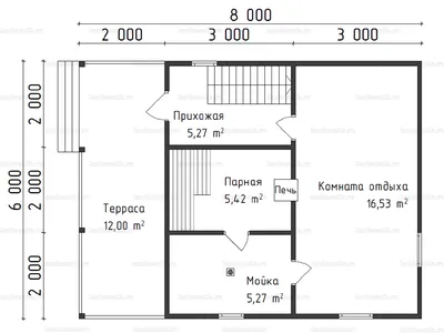 Баня 6х6 с мансардой под ключ недорого - Проект и цены