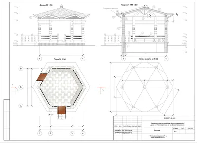 Чертежи и проекты беседки: строительство беседки своими руками, фотографии  | Чертежи, Проекты, Беседка