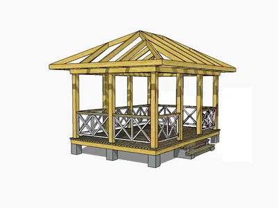 Навес-беседка фото проект для строительства своими руками