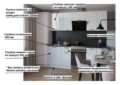 Кухня с фасадами дуб фреза Испания патина черная столешница камень  15.08.2017 — Кухни на заказ от Светланы Красновой в Ульяновске - купить