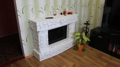 Kamin_decor_msk Декоративный камин Лео 70-90, белый - купить с доставкой по  выгодным ценам в интернет-магазине OZON (967074794)