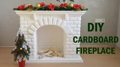 DIY cardboard Fireplace / Камин из картона своими руками - YouTube