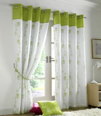 Как сшить штору своими руками - технология, варианты, дизайн | Curtain  designs, Green curtains, Curtains