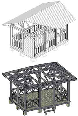 Беседки: из дерева или из металла? - БесеДДкин
