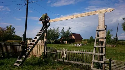 Деревянные ворота под старину в Киеве - Изготовление ворот из дерева, Цена  от 3200грн/м.кв