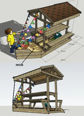 Простая беседка за 1 день | Игровая площадка на заднем дворе, Небольшие  беседки, Детская площадка во дворе