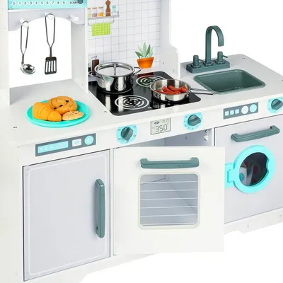 KidKraft 53364 Детская игровая кухня Uptown White Play Kitchen купить в  Молдове, Кишиневе - Baby-Boom.md