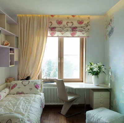 Design of a children's room 9 sq m: photos of interior examples, layout  options