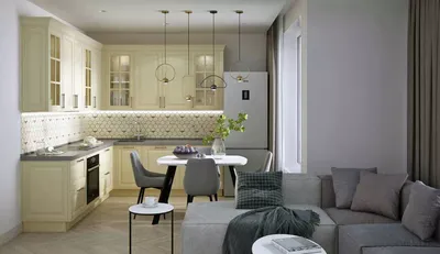 Есть решение: 9 проектов кухни-гостиной 20 кв.м | Houzz Россия