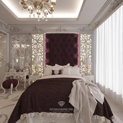 Дизайн элегантной спальни в коттедже (Золоче, Украина) - Luxury Antonovich  Design