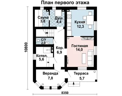 Проект дома Z10 stu bk. Дом с мансардой для свободной планировки. | Дизайн  экстерьера дома, Дизайн небольшого дома, Деревенские дома