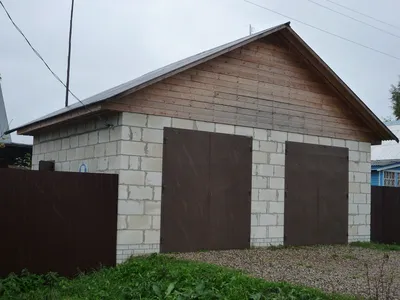 Гаражи из газобетона в Санкт - Петербурге | цена, фото