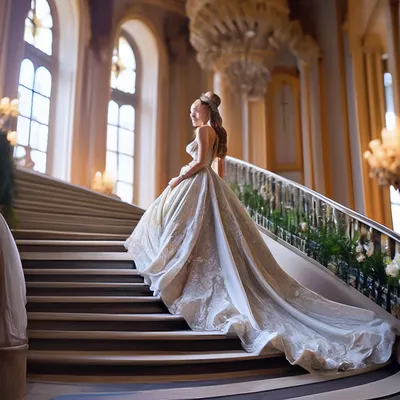 Woman in a long dress lying on the stairs Stock Photo by ©artfotoss 11016364