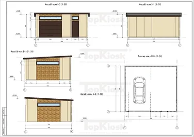 Гараж из сэндвич-панелей 6*5м на одну машину. Строительство гаража из  сэндвич-панелей - ГаражСтрой.РФ