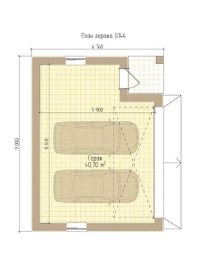Проект большого гаража на 2 машины G131