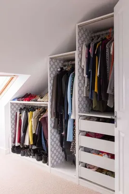 Шкаф для мансарды 200 фото | Attic wardrobe, Attic closet, Ikea pax wardrobe