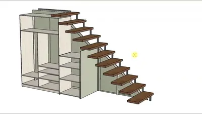 Шкаф под лестницей в Электростали