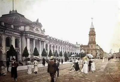 Фото \"Большой Гостиный двор\", 1913 год, г. Санкт-Петербург - История России  в фотографиях