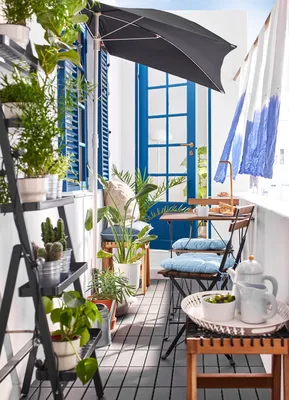 A small, narrow and private balcony - IKEA