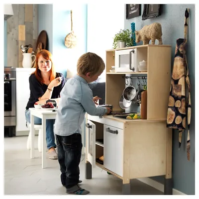 DUKTIG Play kitchen, birch, 283/8x153/4x427/8\" - IKEA