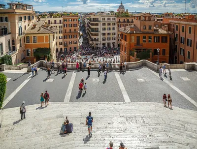 Рим, Испанская лестница / Rome, Spanish steps. Фотограф Эрнест Вахеди