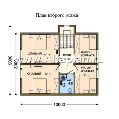 Каркасный дом 6 х 6, проект дома с мансардой 6 на 6