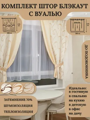 Шторы блэкаут короткие комплект с вуалью Sweet Lucky Home textile  collection 139193400 купить за 2 035 ₽ в интернет-магазине Wildberries