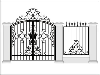 Кованые въездные ворота и калитки » Мастерская кованых и сварных работ  «Мастер Ковка»