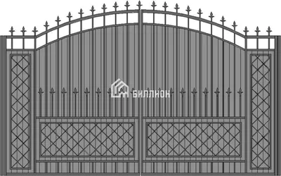 Кованые ворота, распашные, откатные из металла в Симферополе