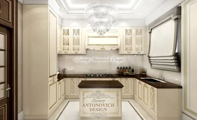 Интерьер элитной кухни фото - Antonovych Design