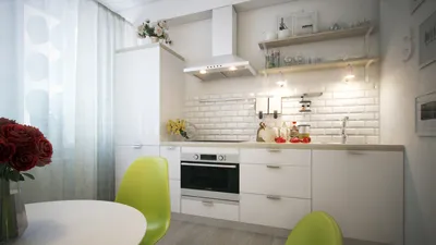 Просто фото: Кухня без верхних шкафов | Houzz Россия