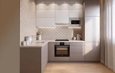 Дизайн интерьера кухни 9 кв. м. | Interior design kitchen, Interior design  living room, Kitchen interior