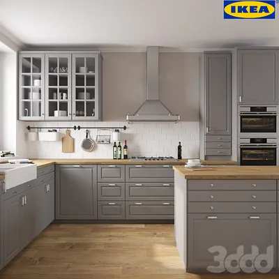 Кухня, серый КНОКСХУЛЬТ (491.841.73) купить в ИКЕА (IKEA) с доставкой, по  цене 29150 рублей в Санкт-Петербурге | Каталог Кухни в интернет-магазине  Доставкин