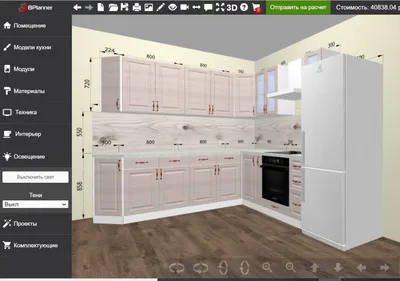 Онлайн конструктор кухни бесплатно. Домино Мебель