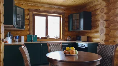 Cozy Chalet Style Kitchen in a Private Home