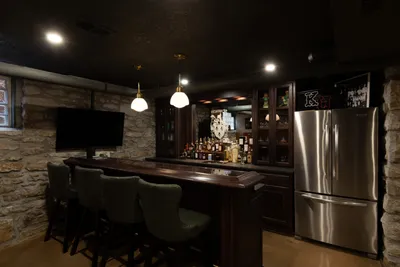 Shiplap bar | Basement remodeling, Basement design, Basement decor