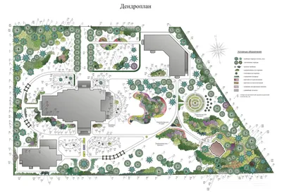 Готовый ландшафтный проект участка, примеры готовых проектов и планов  дизайна для участков