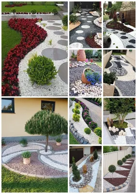 Использование камней в ландшафтном дизайне😇👏👏👏👏 | Small garden  landscape, Front lawn landscaping, Backyard landscaping designs