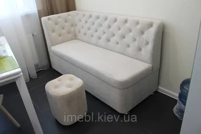 Мягкая лавка для узкой кухни (Светло-серая) (ID#750599464), цена: 8200 ₴,  купить на Prom.ua