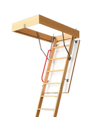 Чердачная лестница ДЛС-043 с металлом | Купить лестницу