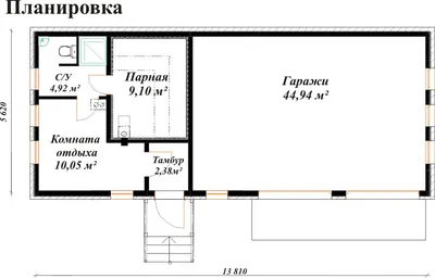 Проект бани с террасой 06-77 🏠 | СтройДизайн