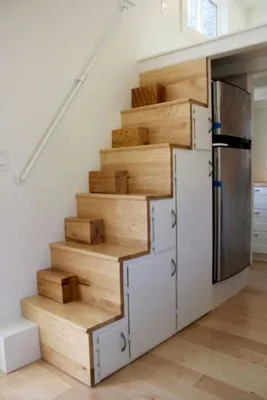 Компактные лестницы для небольших домов | Tiny house loft, Tiny house  stairs, Tiny house storage