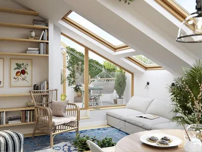 Купить Мансардные окна VELUX PREMIUM Окно-балкон VELUX CABRIO