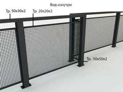 Перила на балкон из металла, современные, лофт | Фото, цена