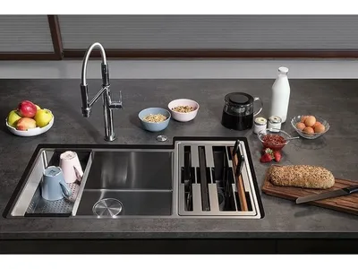 Мойка для кухни под столешницу GROHE K-SERIES K 700 U 31577SD0 - купить  мойки на полторы чаши в Киеве и Украине, цены на мойка для кухни под  столешницу GROHE K-SERIES K 700