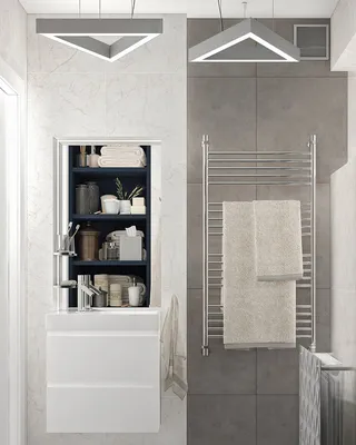 Ниша в ванной комнате: 10 идей из Instagram | myDecor