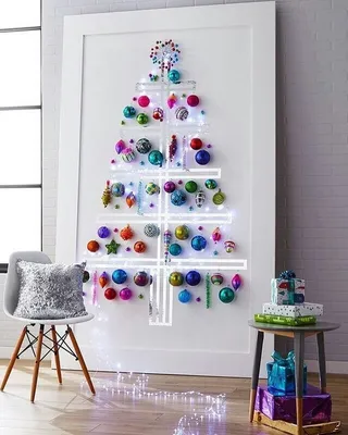 декор дома елка к новому году своими руками | Modern christmas decor,  Modern christmas tree, Modern christmas