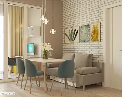 Современный интерьер столовой с лоджией Modern interior dining room with  loggia | Idées pour la maison, Amenagement cuisine, Aménagement