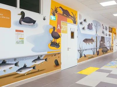 What qualities should furniture have for halls and corridors at school?