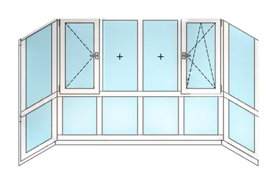 Пластиковые окна на балкон, цена в Омске от компании Абсолют Пласт